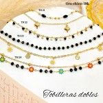 #1 tobillera oro chino 