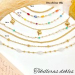 #1 tobillera oro chino 