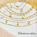 #1 tobillera oro chino 