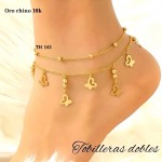 #1 tobillera oro chino 