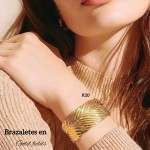 #0 pulsera rigida elegante en acero 