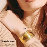 #0 pulsera rigida elegante en acero 