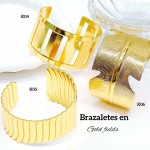 #0 pulsera rigida elegante en acero 