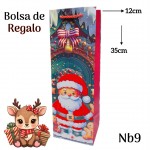 bolsa regalo navidad  para vino 12 por 11.50$