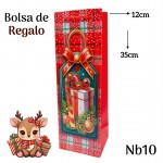 bolsa regalo navidad  para vino 12 por 11.50$