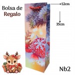 bolsa regalo navidad  para vino 12 por 11.50$