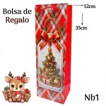 bolsa regalo navidad  para vino 12 por 11.50$