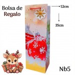 bolsa regalo navidad  para vino 12 por 11.50$