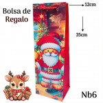 bolsa regalo navidad  para vino 12 por 11.50$