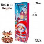 bolsa regalo navidad  para vino 12 por 11.50$