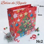 bolsa regalo navidad  mediano 12 por 11.50$