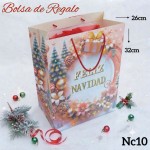 bolsa regalo navidad  mediano 12 por 11.50$