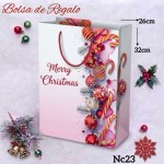 bolsa regalo navidad  mediano 12 por 11.50$