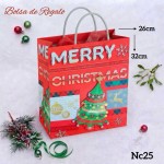 bolsa regalo navidad  mediano 12 por 11.50$