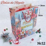 bolsa regalo navidad  mediano 12 por 11.50$