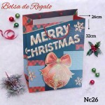 bolsa regalo navidad  mediano 12 por 11.50$