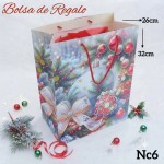 bolsa regalo navidad  mediano 12 por 11.50$