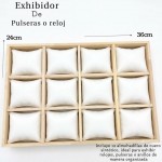 exhibidor con almuhada