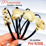 Super promocion en cintillo tipo chunky sencilla 10 por 8.50$