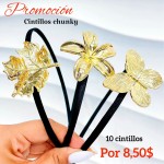Super promocion en cintillo tipo chunky sencilla 10 por 8.50$