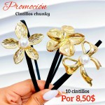 Super promocion en cintillo tipo chunky sencilla 10 por 8.50$