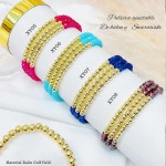 pulsera triple con balines pulsera triple con balines