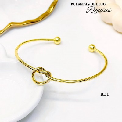 #1 pulsera rigida sencilla en tendencia 