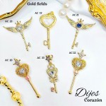 #022 cadena con dije corazon solo dije 1.65$