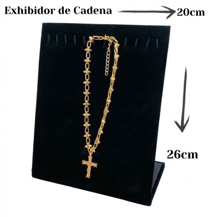 exhibidor cadena negro