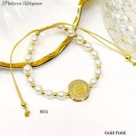 #1 pulsera balin con perla dije religiosa #1 pulsera balin con perla dije religiosa