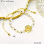 #1 pulsera balin con perla dije religiosa #1 pulsera balin con perla dije religiosa