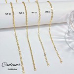 #37 cadena oro chino18 k #wt