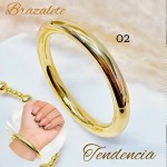Pulsera Rígidas Oro Chino elegantes 