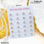 Paquete de topito de diamante redondo-cuadrado