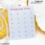 Paquete de topito de diamante redondo-cuadrado