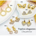 #B P zarcillo lujos de gold field #B P zarcillo lujos de gold field