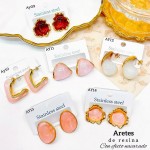 #Ay aretes en tendencia con efecto nacarado