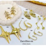 #C zarcillo oro chino #C zarcillo oro chino
