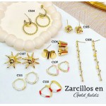 #C zarcillo oro chino #C zarcillo oro chino
