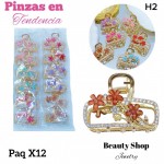 #006paquete de pinzas en tendencia X12 unidades