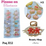 #006paquete de pinzas en tendencia X12 unidades
