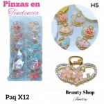 #006paquete de pinzas en tendencia X12 unidades
