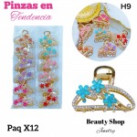 #006paquete de pinzas en tendencia X12 unidades