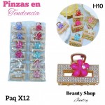 #006paquete de pinzas en tendencia X12 unidades