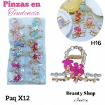 #006paquete de pinzas en tendencia X12 unidades
