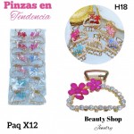 #006paquete de pinzas en tendencia X12 unidades