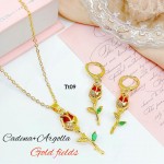 #0 juego cadena con argolla tulipan en tendencia
