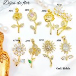 #022 cadena con dije de flores en tendencia solo dije 1.65