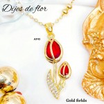 #022 cadena con dije de flores en tendencia solo dije 1.65