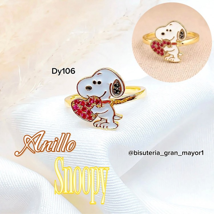 #A anillo snoopy en tendencia